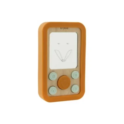Afbeelding van Trixie Wooden silicone baby phone Mr. Fox