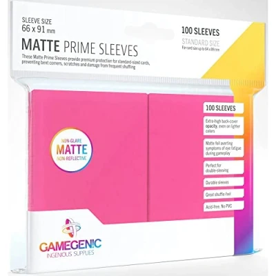 Image de gamegen!c Gamegenic GGS11036ML Matte Prime Sleeves (100 Pack), Rose