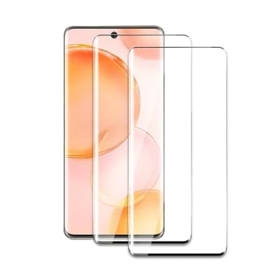 Afbeelding van 2 stuks gehard glasfolie voor Honor 50, 3D gebogen Edge to Edge, hardheid 9H, schokbestendig, krasbestendig, luchtbelvrij, eenvoudige installatie