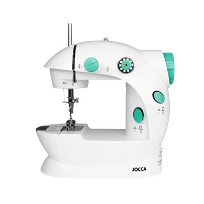 Afbeelding van Jocca Draagbare naaimachine met 48 accessoires naaiset Kleine Eenvoudig te gebruiken Dubbele steek Antislipvoetjes Versterkingspunt