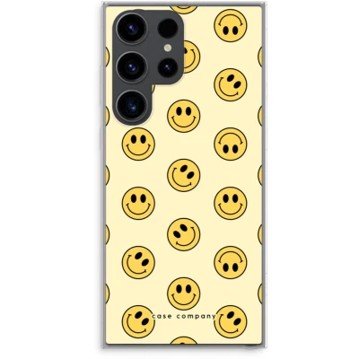 Afbeelding van hoesje geschikt voor Samsung Galaxy S23 Ultra Smiley N2 Soft Cover Telefoonhoesje Bescherming aan alle Kanten en Schermrand