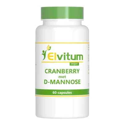 Afbeelding van Elvitum Cranberry + D&#039;Mannose Vegicaps 60CP