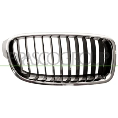 Afbeelding van PRASCO Premium BM0282003 Grille Auto rechts Verchroomd Zwart BMW: 3 Saloon, Touring