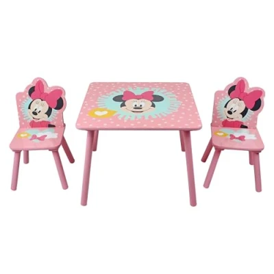 Afbeelding van Disney Minnie Mouse Tafel + 2 Stoelen set Kinderen