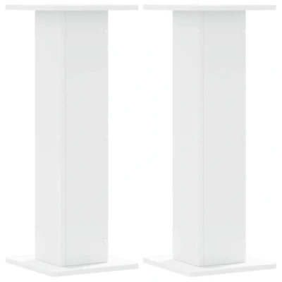 Afbeelding van vidaXL Speakerstandaards 2 st 30x30x80 cm bewerkt hout wit