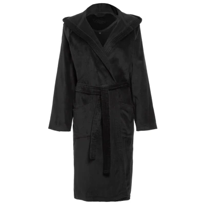 Afbeelding van Vossen Texas Unisex Badjas, Maat: Large, Schwarz