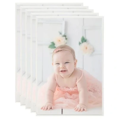 Afbeelding van Fotolijsten 5 st voor tafel 21x29,7 cm MDF zilverkleurig
