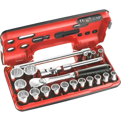 Afbeelding van FACOM SL.DBOX112PB compacte doos 1/2 12 kant met ratel stofdichte kop&quot;