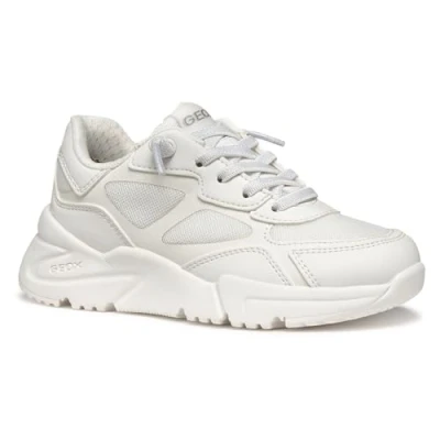 Afbeelding van Geox J Loftus Girl B Sneakers voor meisjes, Wit.