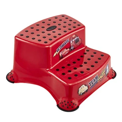 Image de keeeper Tabouret à Deux Marches Disney Cars, De 3 14 ans Environ, Fonction Antidérapante, Igor, Rouge Cerise