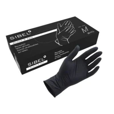 Afbeelding van Sibel Black &amp; Pro Herbruikbare Handschoenen Maat M