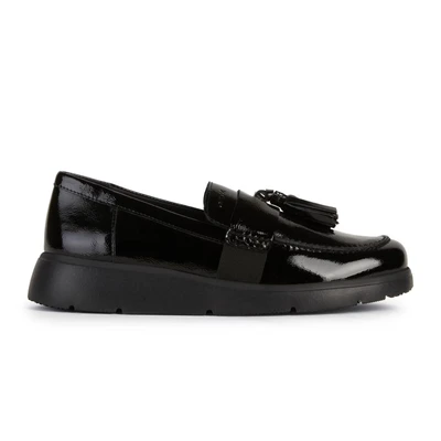 Afbeelding van Geox Arlara Instappers, Dames, Maat: 37, Black Leer
