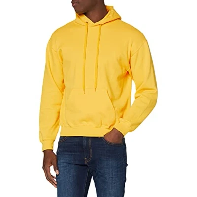 Afbeelding van Fruit of the Loom Klassiek heren sweatshirt met capuchon, Zonnebloem