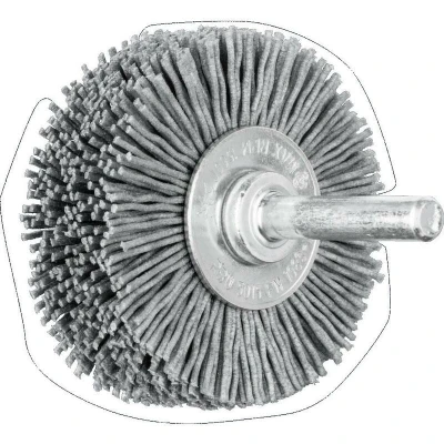Afbeelding van PFERD 43701016 POS ronde borstel ongetordeerd RBU Ø 50 x 15 mm schacht 6 mm SiC filamentdraad 0,90 korrel 180 10 stuk(s)