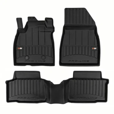 Afbeelding van MOTOS Rubberen vloermatten voor Dacia Duster III sinds 2024 Verbeter je reiscomfort met de zwarte antislipmat auto 3D automat alle weersomstandigheden, bescherming tegen vuil