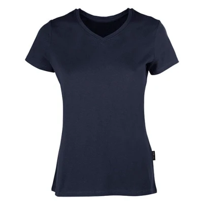 Afbeelding van Damesshirt &#039;Luxury V Neck Tee&#039; met korte mouwen Navy XS