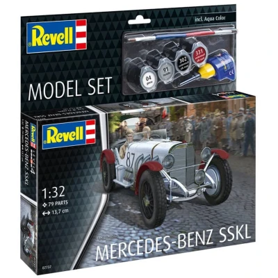 Afbeelding van 1:32 Revell 67737 Mercedes Benz SSKL Klassieke Auto Model Set Plastic Modelbouwpakket