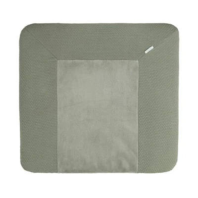 Afbeelding van Baby&#039;s Only Gebreide baby aankleedkussenhoes Waskussenhoes Overtrek verzorgingskussen Sky Urban Green 75x85 cm