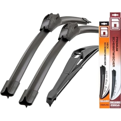 Afbeelding van Recambo Ruitenwisser voor + achter compatibel Nissan Qashqai J11 vanaf 2014 (3 stuks: 650 mm / 400 300 mm)
