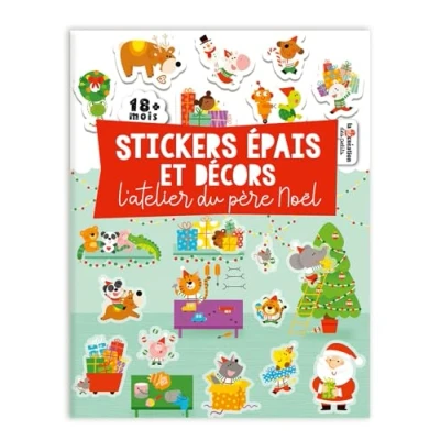 Afbeelding van STICKERS EPAIS ET DECORS L&#039;ATELIER DU PERE NOEL (+ 30 STICKE