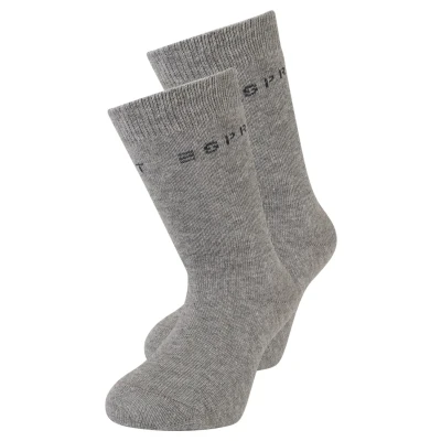 Afbeelding van Esprit FOOT LOGO 2PACK UNI Sokken voor kinderen, Maat: 31 34, Light greymelange