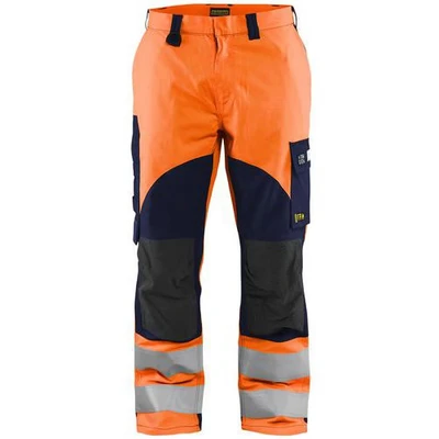 Image de Pantalon multinormes inhérent orange fluo marine Blåkläder