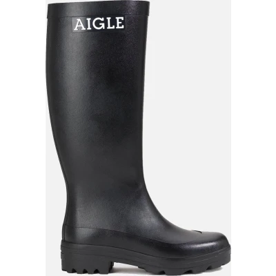 Afbeelding van Aigle Atelier Black Regenlaarzen Maat 39 Zwart