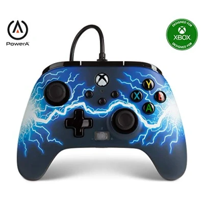 Afbeelding van PowerA 1521745 02 game controller Zwart, Blauw USB Gamepad Analoog/digitaal Xbox One, Series S,