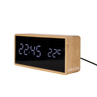 Afbeelding van Karlsson Tube Alarmklok Bamboo
