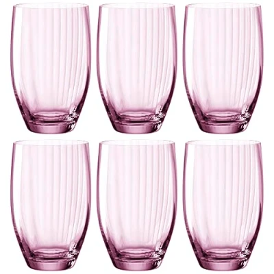 Afbeelding van Leonardo Longdrinkglazen Poesia Roze 460 ml 6 stuks