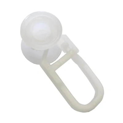 Afbeelding van GARDINIA 12 stuks kunststof ringen voor U rails, wit