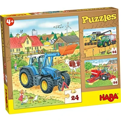 Afbeelding van Speelgoed Wooden Toys Puzzels Tractor &amp; Co.