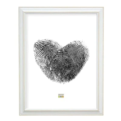 Afbeelding van Deknudt Frames fotolijst S221H1 wit met naturel accent 30x40 cm