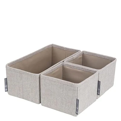 Afbeelding van Bigso Box of Sweden Lade mandjes kledingkast beige 6942S0201 Sorteervakken &amp; Opvouwbaar