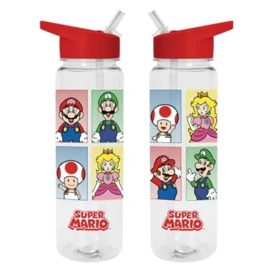 Afbeelding van Merchandising: Tableware: Nintendo (Super Mario Bros 4 Kleuren) Plastic Drankfles