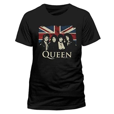 Afbeelding van Queen Union Jack Heren T shirt XL Blauw