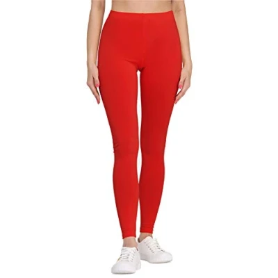 Afbeelding van Bellivalini BLV BLV50 148 LE Dames Capri Leggings Sport Vrijetijdsbroek 3/4 Lengte Viscose Sporbroek Yogabroek Rood L