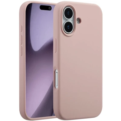 Afbeelding van Accezz Liquid Silicone Backcover met MagSafe voor de Apple iPhone 17 Roze