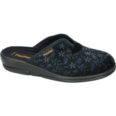 Afbeelding van Fischer Dames blauw donker pantoffels maat 36