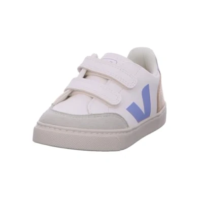 Afbeelding van Veja Small V12 Sneakers laag voor kinderen, Maat: 28, Extra white/olympe Hoogwaardig imitatieleer