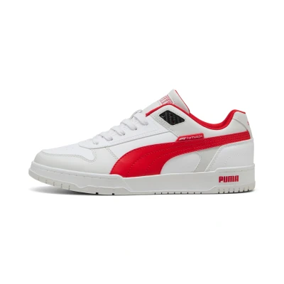 Afbeelding van Puma Sneakers laag whitepop red, Maat: 42, White pop red Kunststof/ textiel