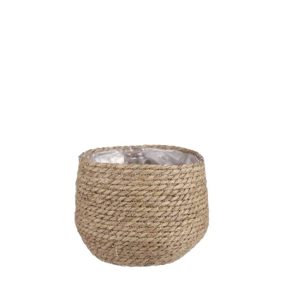 Afbeelding van Jorck Mand voor Planten H19 x Ø22 cm Zeegras Lichtbruin