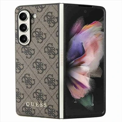 Afbeelding van Guess Hoesje Charm Back Cover Bruin Geschikt voor Samsung Galaxy Z Fold 5