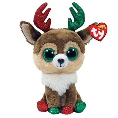Afbeelding van Ty Beanie Boo&#039;s Knuffel Kinley het rendier, 15 cm, TY36499, bruin, S