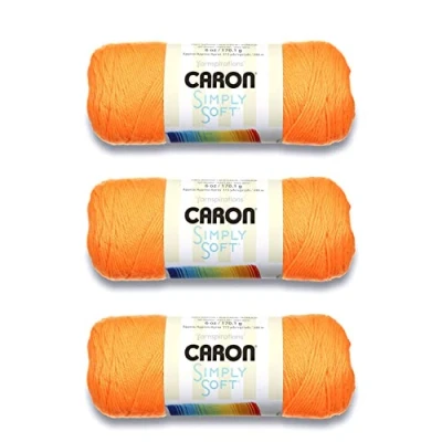 Afbeelding van Caron Simply Soft acrylgaren, 3 verpakkingen van 170 g, 4 medium (gekamd), 300 m