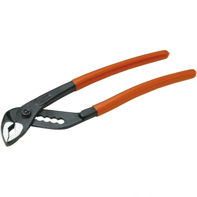 Image de BAHCO 222 D pince pour pompe à eau avec raccord vissé et poignées en PVC, phosphatée, 150 mm