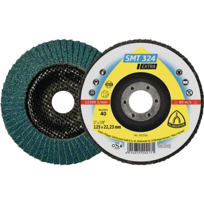 Afbeelding van Klingspor 321510 SMT 324 Extra Lamellenschijf Diameter 125 mm Boordiameter 22.23 Inox, Staal 10 stuk(s)
