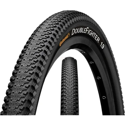 Afbeelding van Buitenband Continental DoubleFighter III 28 x 1.40&quot; 37 622 mm zwart met reflectie