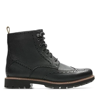 Afbeelding van Clarks Batcombe LORD Veterboots, Heren, Maat: 44, Noir Leer