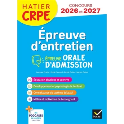 Image de Epreuve d&#039;entretien CRPE 2025 orale d&#039;admission